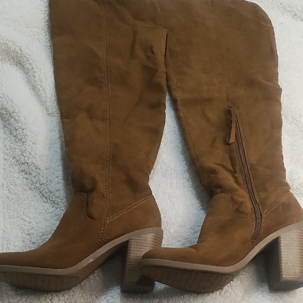 DV by Dolce Vita Tan Over the Knee Boots Heel Boots Size 9½